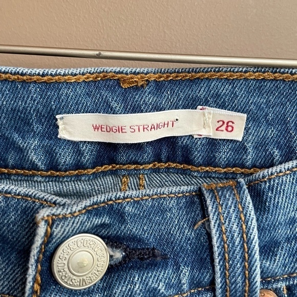 Levi's Wedgie Straight Jeans in Jive Sound Size‎ 26 - Picture 7 of 11